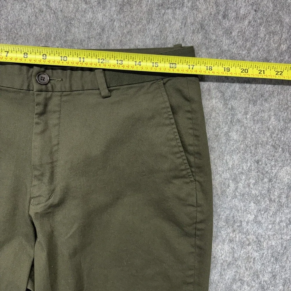 UNIQLO Trouser Pants Men's‎ Large Green Stretch Drawstring Baggy